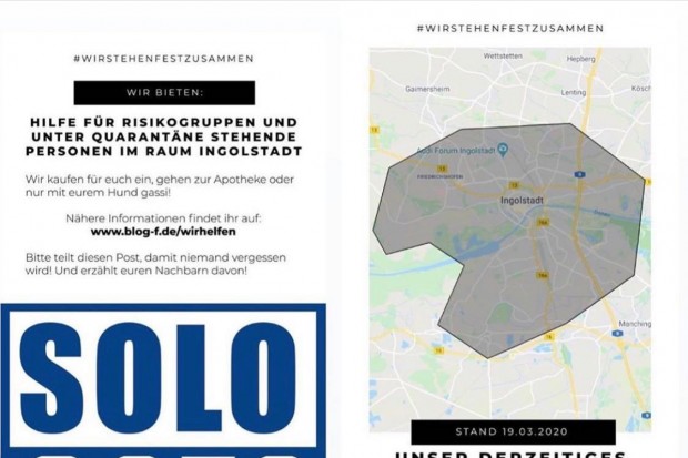 Im ganzen Stadtgebiet Ingolstadt wird die Hilfe angeboten.