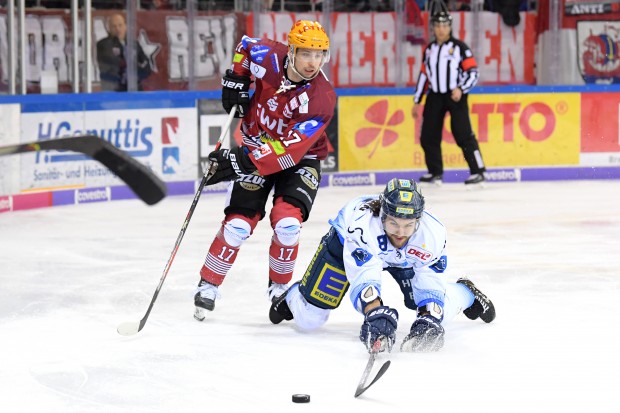 Kris Foucault und die Panther unterlagen den Fischtown Pinguins mit 4:2 und müssen nun in die erste Playoff-Runde.
Foto: DEL-Fotosharing