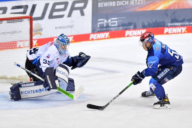 Petrus Palmu und die Panther wollen heute in Straubing an die gute Leistung anknüpfen.
Foto: Johannes TRAUB / JT-Presse.de