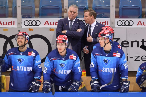 Doug Shedden (li.) und Tim Regan (re.) werden die Panther auch weiterhin coachen.
Foto: Johannes TRAUB / JT-Presse.de