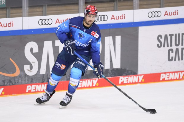 Verteidiger Colton Jobke bleibt den Panthern über die Saison hinaus erhalten.
Foto: Johannes Traub/JT-Presse.de