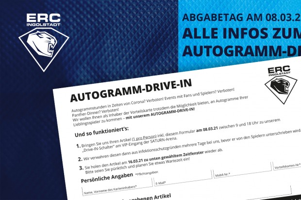 Am Montag ist der Abgabetermin für unseren Autogramm-Drive-IN.