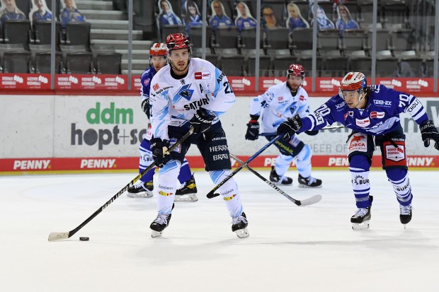 ERC-Topscorer Wayne Simpson will mit den Panther den dritten Sieg in Folge einfahren.
Foto: Sven Lägler/DEL-Fotosharing