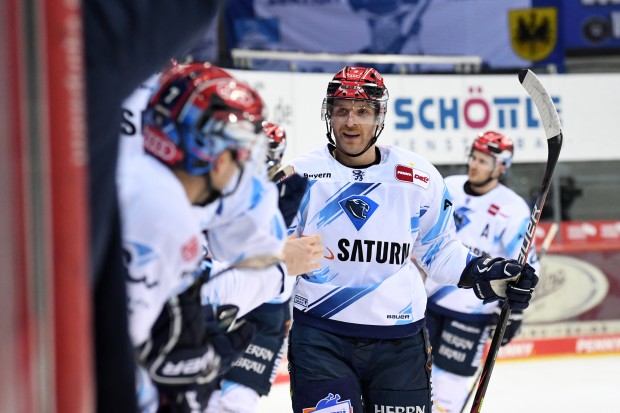 Frederik Storm feierte ein starkes Comeback und traf zum 1:0.
Foto: DEL-Fotosharing/Sven Lägler