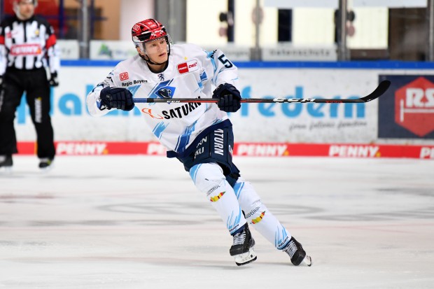 Marvin Feigl lief in der vergangenen Saison 32 Mal für Landsberg auf und feierte sein  DEL-Debüt.
Foto: Jonas Brockmann/DEL-Fotosharing