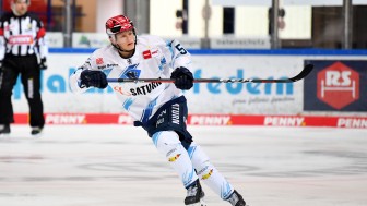 Marvin Feigl lief in der vergangenen Saison 32 Mal für Landsberg auf und feierte sein DEL-Debüt.
Foto: Jonas Brockmann/DEL-Fotosharing Marvin Feigl lief in der vergangenen Saison 32 Mal für Landsberg auf und feierte sein DEL-Debüt.
Foto: Jonas Brockmann/DEL-Fotosharing