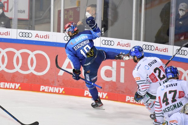 Wojciech Stachowiak erzielte sein erstes DEL-Tor.
Foto: Johannes Traub/JT-Presse.de