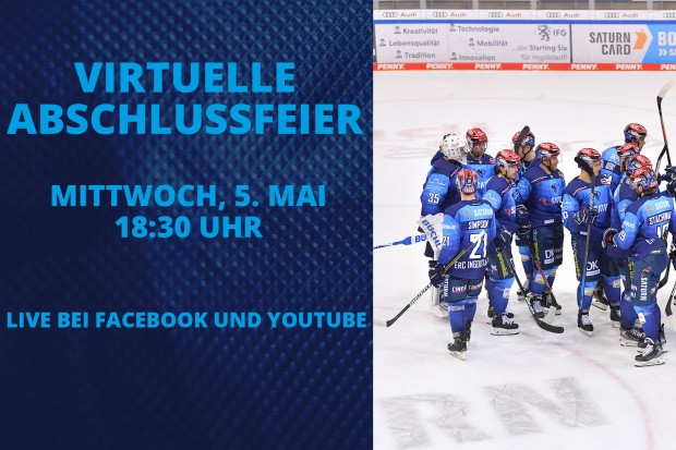 Am Mittwoch um 18:30 Uhr findet unsere virtuelle Saisonabschlussfeier auf Facebook und YouTube statt.