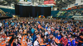 Am Sonntag steigt in der SATURN-Arena die Saisonabschlussfeier.
Foto: Johannes Traub/JT-Presse.de