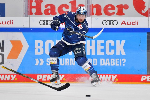 Panther-Topscorer Justin Feser stürmt auch weiterhin für den ERC.
Foto: Johannes Traub/JT-Presse.de