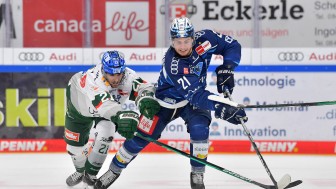 Wayne Simpson und der ERC empfangen am 4. September Augsburg zum Vorbereitungsspiel in der SATURN-Arena.
Foto: Johannes Traub/JT-Presse.de