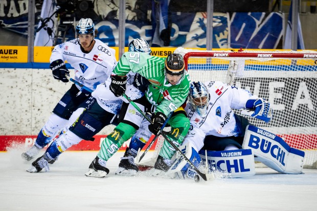 Die Panther um Goalie Kevin Reich verloren das Auftaktspiel der Saison.
Foto: DEL-Fotosharing