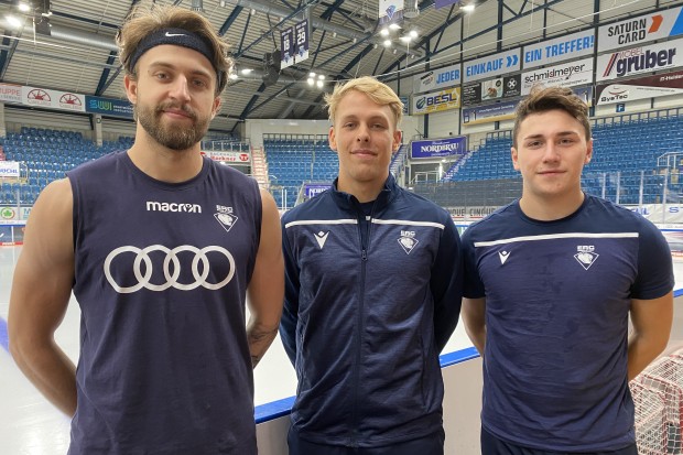 Ausgestattet wie Wojciech Stachowiak, Leon Hüttl und Enrico Henriquez: Der Gewinner dieses Dauerkarten-Preises.