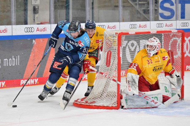 Morgen startet das Duell gegen die Düsseldorfer EG. Vier Siege sind nötig, um ins Halbfinale einzuziehen.
Foto: Johannes Traub/JT-Presse.de