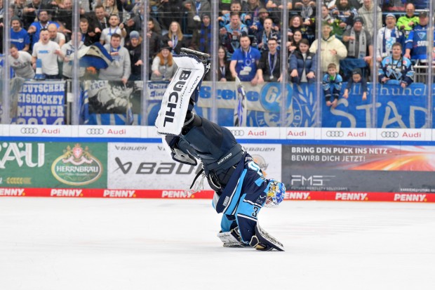 Spektakel in der SATURN-Arena. Die Panther treten heute gegen Spitzenreiter München an.
Foto: Johannes Traub/JT-Presse.de