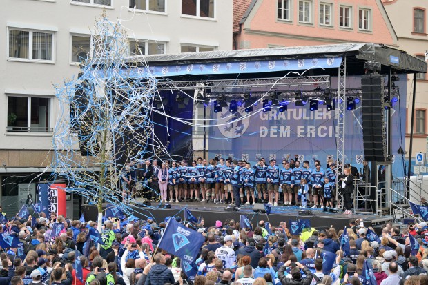 Grandiose Atmosphäre herrschte auf dem Rathausplatz.
Foto: Foto: Johannes Traub/JT-Presse.de