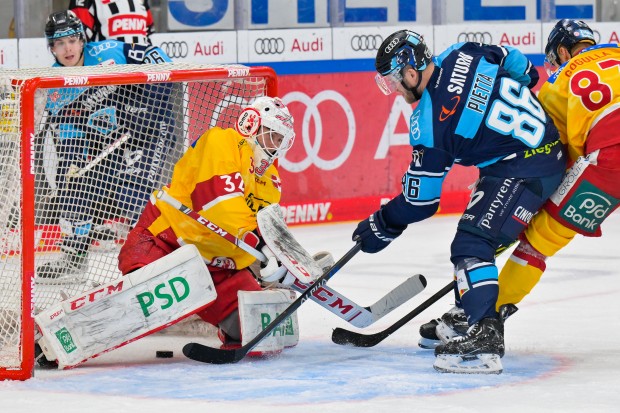 Daniel Pietta und die Panther empfangen die DEG am Sonntag zu Spiel drei.
Foto: Johannes Traub/JT-Presse.de