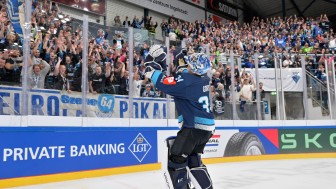 Die Panther um Michael Garteig wollen in den beiden CHL-Heimspielen den Achtelfinal-Einzug feiern.
Foto: Johannes Traub/JT-Presse.de