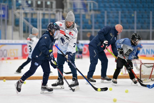 Daniel Schwaiger im Trainingsspiel.
Foto: Johannes Traub/JT-Presse.de