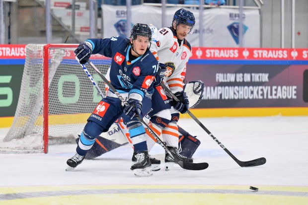 Travis St. Denis und die Panther wollen sich morgen in Växjö durchsetzen.
Foto: Johannes Traub/JT-Presse.de