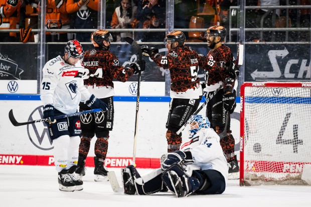Keine Punkte gabs beim Spiel in Wolfsburg.
Foto: DEL-Photosharing