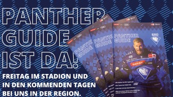 Der neue Panther Guide ist ab morgen beim Heimspiel kostenlos erhältlich. Der neue Panther Guide ist ab morgen beim Heimspiel kostenlos erhältlich.