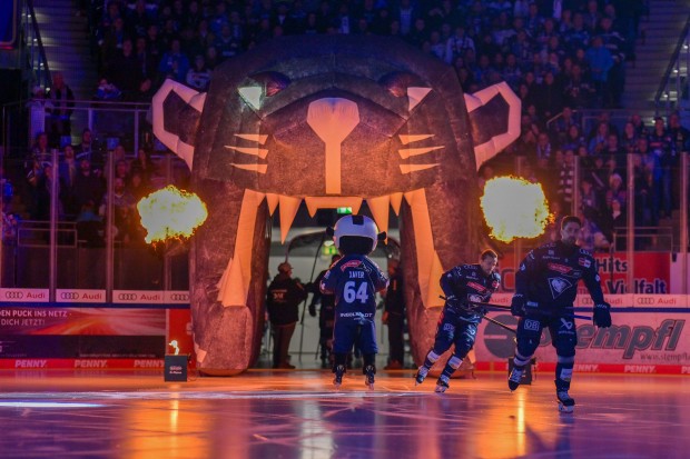 Die Panther treffen heute auf Mannheim.
Foto: Johannes Traub/JT-Presse.de