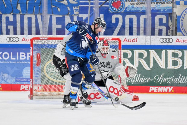 Austen Keating und der ERC treffen auf die Kölner Haie.
Foto: Johannes Traub/JT-Presse.de