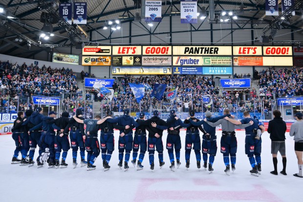 Die Panther konnten im letzten Heimspiel vor Weihnachten einen Sieg feiern.
Foto: Johannes Traub/JT-Presse.de