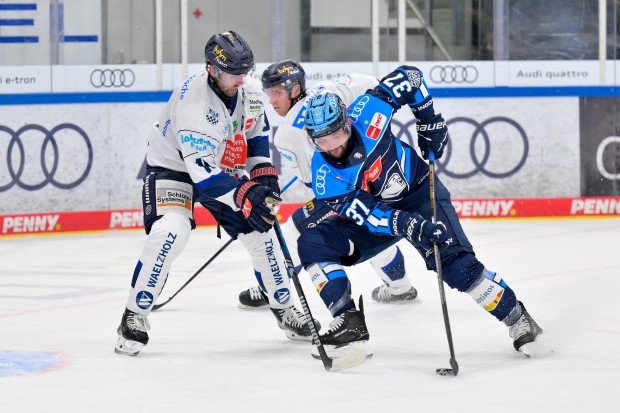 Riley Barber und die Panther wollen sich gegen Iserlohn durchsetzen.
Foto: Johannes Traub/JT-Presse.de
