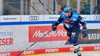 Peter Abbandonato und die Panther sind am Dienstag in der SATURN-Arena im Einsatz.
Foto: Johannes Traub/JT-Presse.de