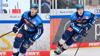 Kenny Agostino (li.) und Jakin Smallwood laufen auch in der kommenden Saison für die Panther auf.