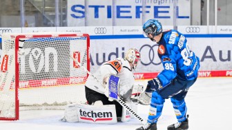 Austen Keating erzielte den Siegtreffer für den ERC.
Foto: Johannes Traub/JT-Presse.de Austen Keating erzielte den Siegtreffer für den ERC.
Foto: Johannes Traub/JT-Presse.de