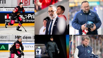 Philipp Preto, Mark French, Igor Hasko, Leon Hüttl, Ilpo Kauhanen und Ivan Zilinek (von links oben nach rechts unten) reisen zum DEB.