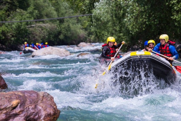 Am Samstag, 22. August, Rafting auf der Etsch.
Foto: Tourismusverein Latsch-Martelltal