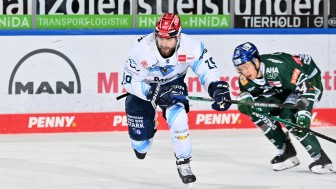 Am Sonntag wollen die Panther um Wojciech Stachowiak die Nase vorne haben.
Foto: DEL-Photosharing