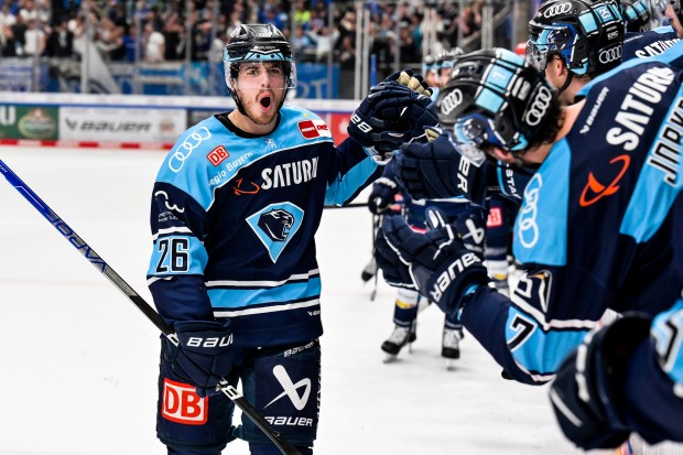 Wenige Momente, nach dem die SATURN-Arena explodierte: Das Trikot, in dem Ty Ronning unter anderem den 6:6 Ausgleichstreffer im fünften Viertelfinal-Spiel gegen die DEG erzielte, ist ab sofort in unserem Ebay-Shop erhältlich.
Copyright: Johannes Traub / 