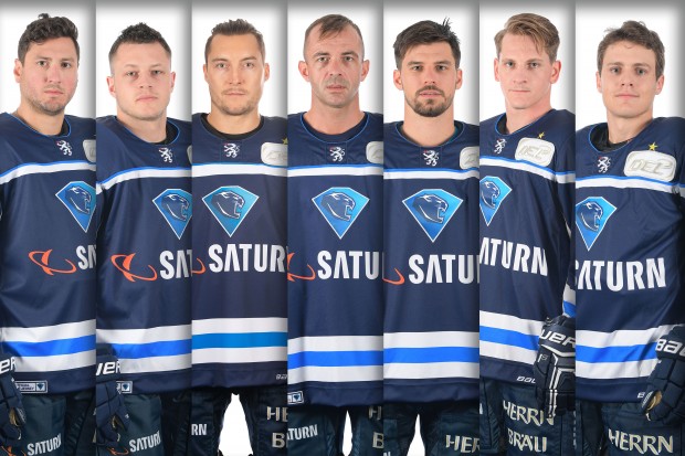 Cannone, Ramoser, Garbutt, Greilinger, Kohl, Braun und Kelleher verlassen den ERC nach der Saison 18/19. Foto: st-foto/Traub