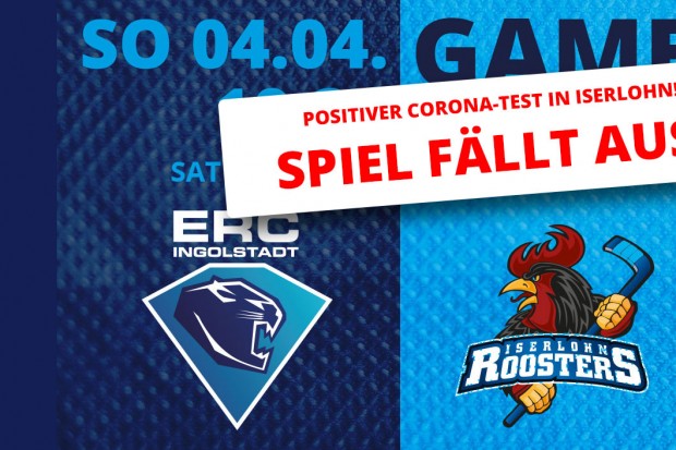 Auftrund eines positiven Corona-Tests in Iserlohn fällt unser Spiel am Ostersonntag aus.
