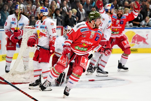 Der HC Bozen (hier im EBEL-Finale 2018 gegen Salzburg) ist Teilnehmer des VinschgauCups 2018. Foto: GEPA pictures/ Florian Ertl