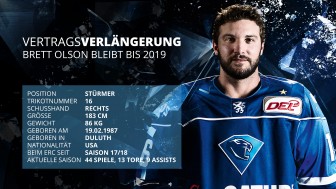 Brett Olson spielt auch in der kommenden Saison für den ERC Ingolstadt. // Foto: Strisch Brett Olson spielt auch in der kommenden Saison für den ERC Ingolstadt. // Foto: Strisch