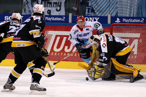 Torchance für Sam Groleau<br>Fotos: Hockey-Press
