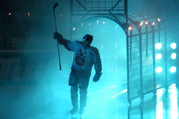 Einlauf der Ice Tigers