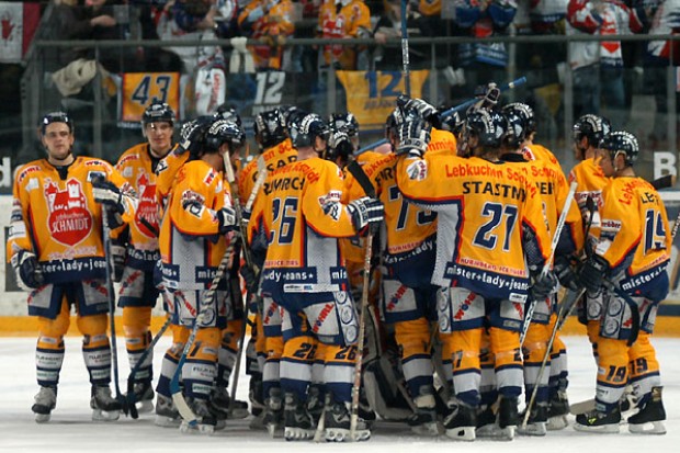 Siegerjubel der Ice Tigers