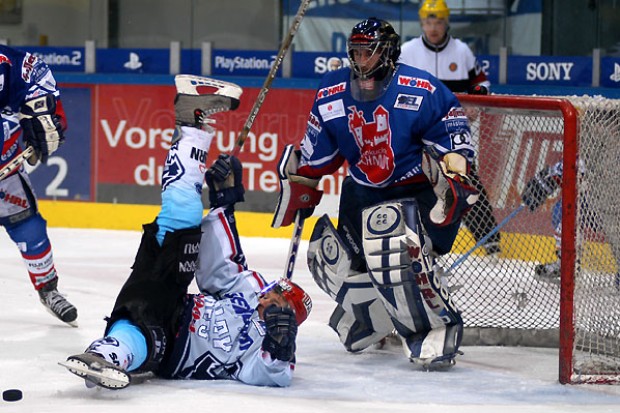 Auch Mike Stevens wurde zu Fall gebracht