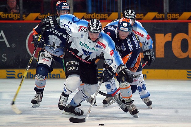 Ken Sutton setzt sich gegen zwei Eisbären durch