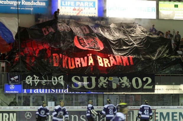 Die Fans der ZSC Lions. Foto: Stefan Bösl - www.kbumm.de
