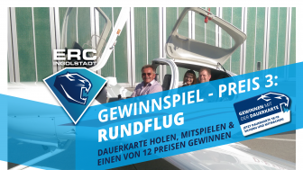 In die Lüfte geht es für einen Dauerkartengewinner. In die Lüfte geht es für einen Dauerkartengewinner.