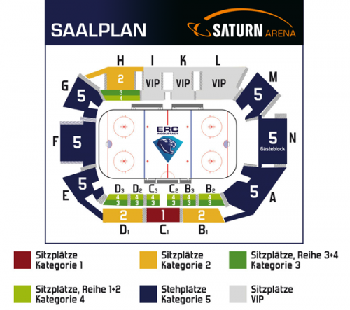Saalplan SATURN-Arena