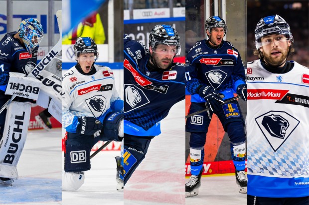 Die Panther verlängern mit Devin Williams, Myles Powell, Riley Sheen, Abbott Girduckis und Sam Ruopp.
Fotos: Citypress & Johannes Traub.